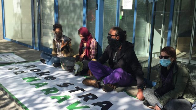POLICE INTERVENTION AT PEACEFUL PROTEST IN FRONT OF THE MINISTRY FOR ENVIRONMENT